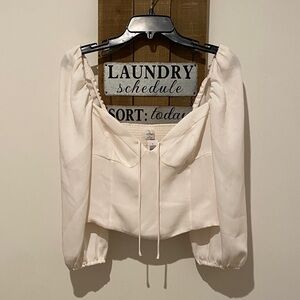 Wilfred Cream Off-Shoulder Blouse